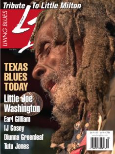 Little Joe Washington on the cover of Living Blues magazine
